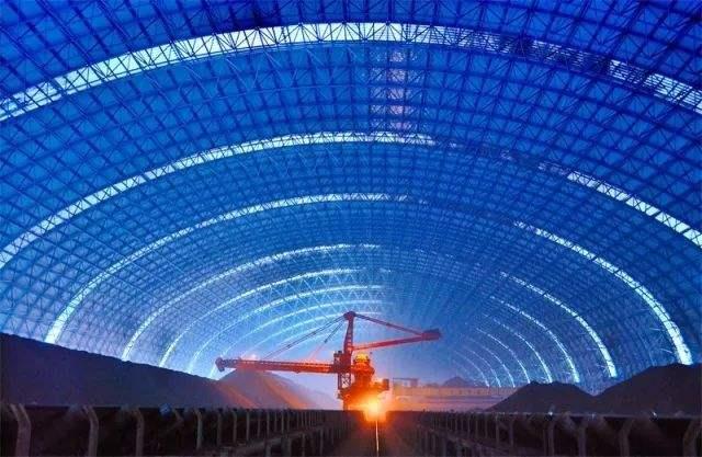 松江亿优钢构工程师为您解析原料场封闭技术的特点和类型